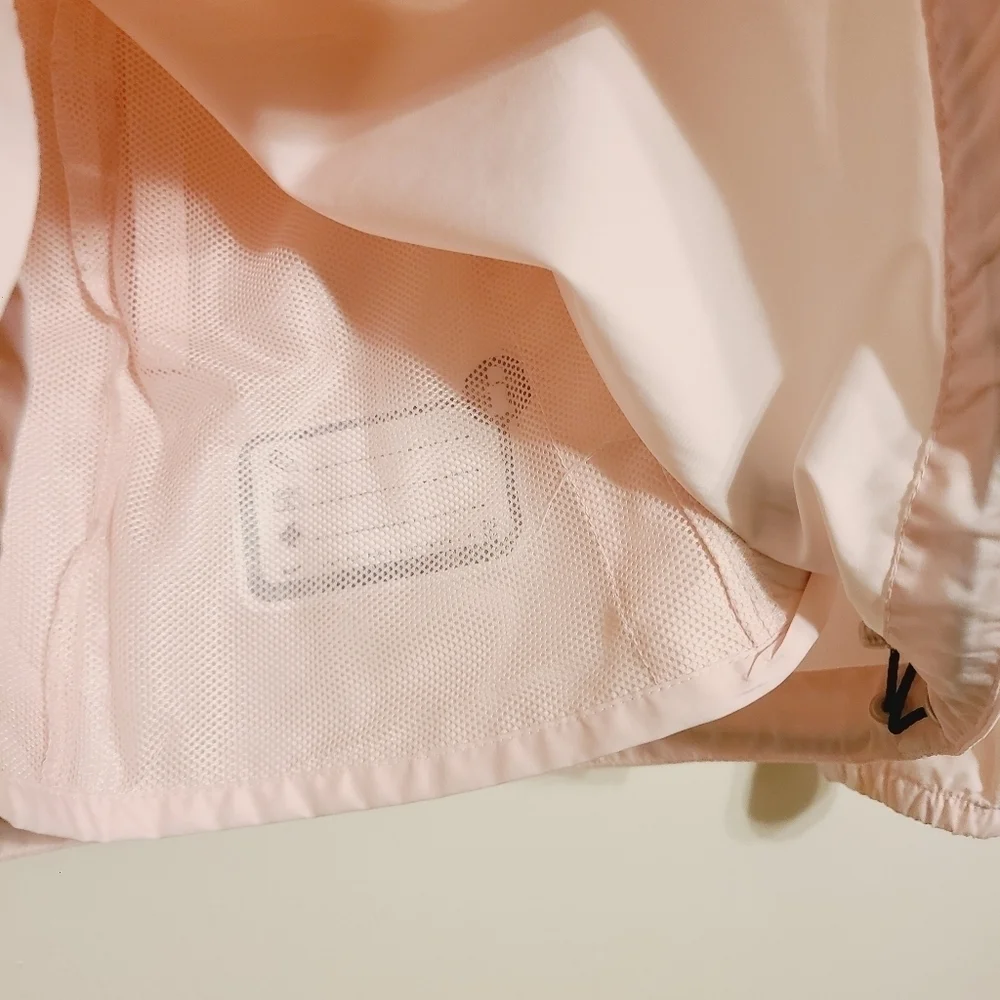 NIKE | Women's Light Pink Half-Zip Windbreaker Zip-Up Jacket (Size Small)
